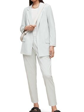 AllSaints Mint Green Aleida Jersey Blazer